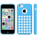 Чехол накладка Hollow Dot TPU Case для iPhone 5C (голубой)